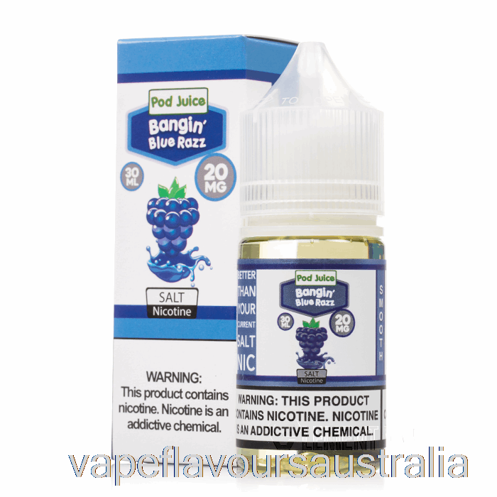 Vape Flavours Australia Bangin Blue Razz - Pod Juice - 30mL 55mg